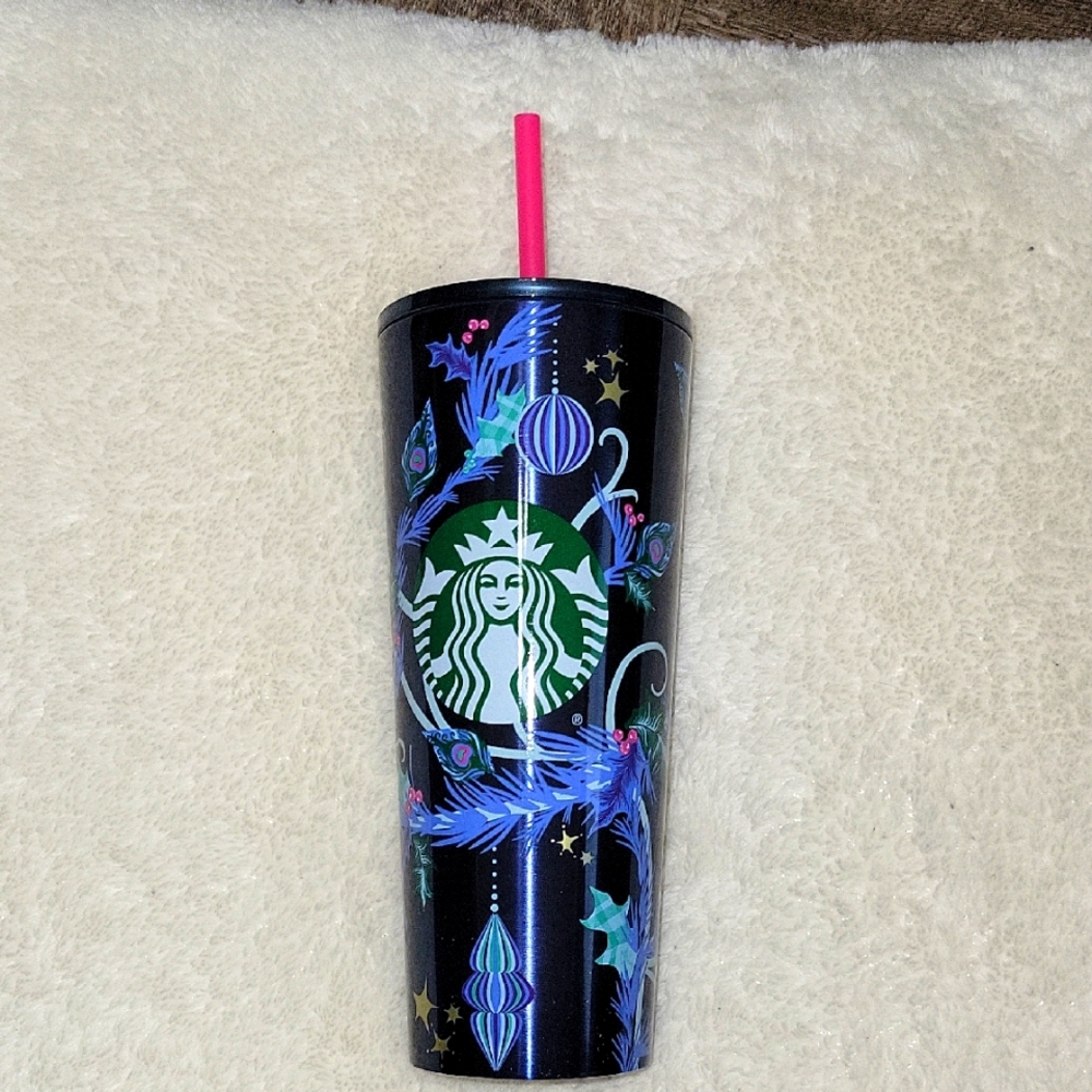 Starbucks Christmas Holly and Bells SS Tumbler